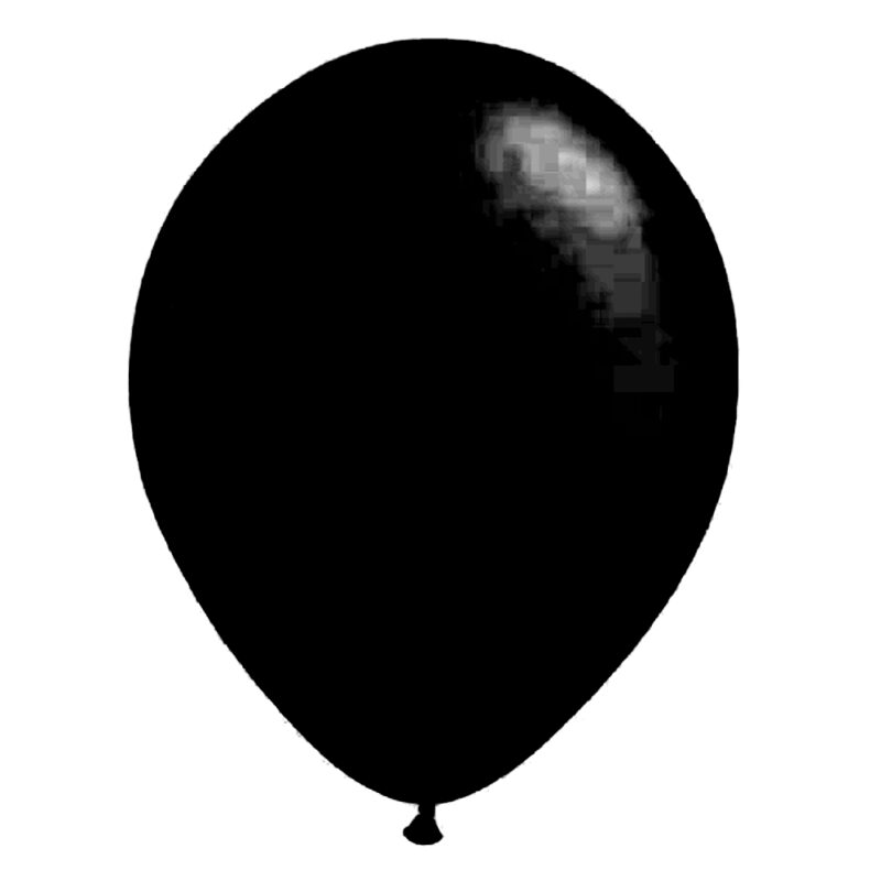 Pack of 10 Party Latex Balloons Decorations (Black)