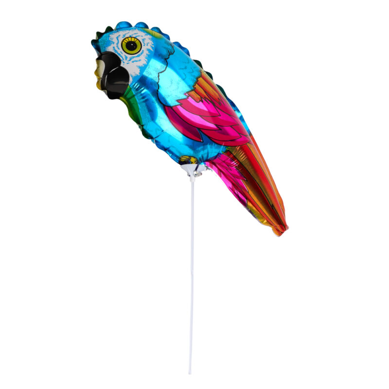 15" Colourful Parrot Shaped Mini Foil Balloon