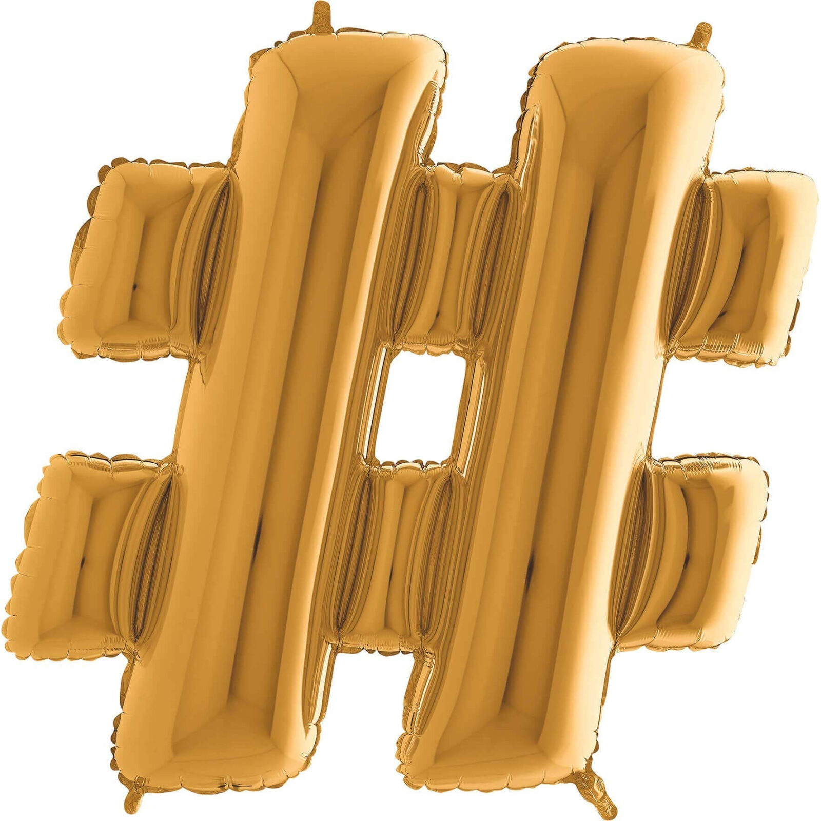 40" Gold Letter Hashtag Balloon Foil Balloon Party Balloon