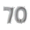 40" Holographic Foil Number Balloon - Party Decorations (Holographic, Number 70)