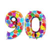 40" Foil Number Balloon - Party Decorations - Assorted Colours & Numbers (Zebra, Number 70)