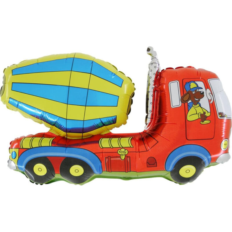 36 Inch Concrete Lorry / Cement Mixer Foil Shaped Balloon