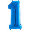 40" Number 2 Multicoloured Foil Number Balloon - Birthday Celebration Balloon