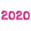 Giant ‘2020’ In 40” Foil Number Balloons – Happy New Year – Party Decorations - Assorted Colours (Pink)