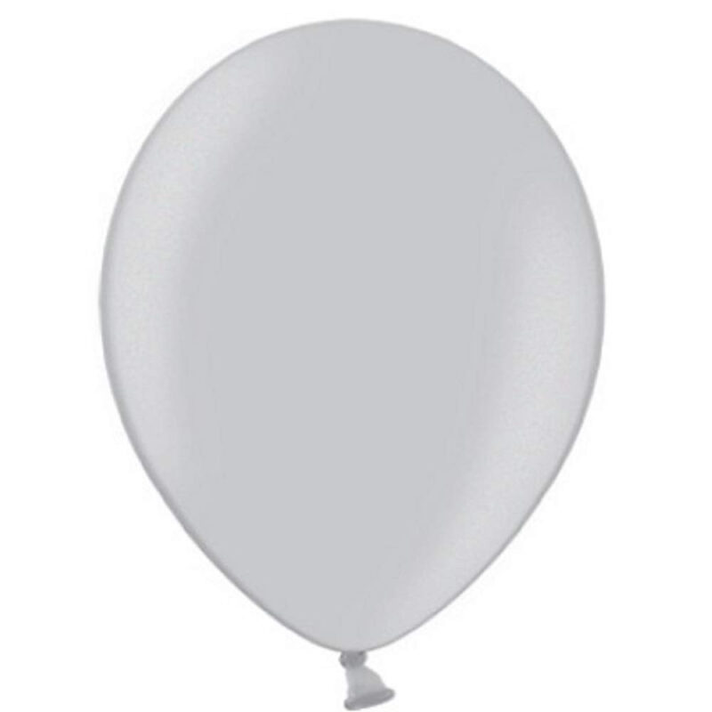 12" Latex Balloons - Party Decorations - Assorted Colours in Packs of 30, 50 & 100 (Silver, Pack of 50)