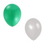 30 Green/White 12" Balloons For ALGERIA Cricket World Cup Celebrations / World Cup Parties