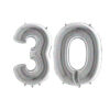 40" Holographic Foil Number Balloon - Party Decorations (Holographic, Number 30)