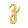 14" Gold Script Letter Balloons - Party Decorations (Z)