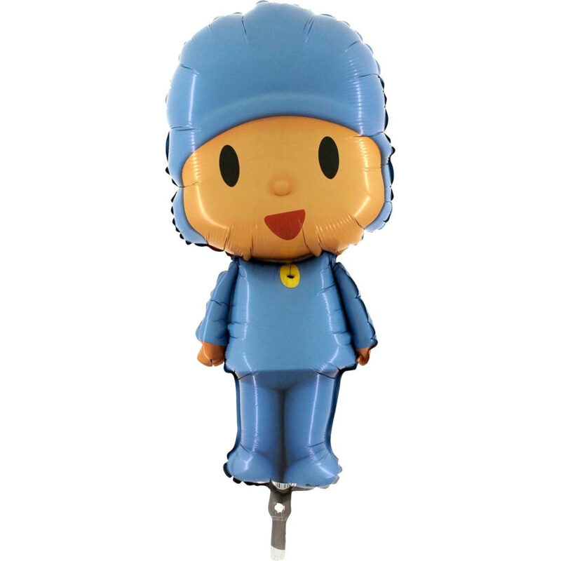 34" Blue Pocoyo Foil Balloon Shape