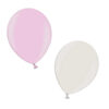 12" Latex Balloons - Party Decorations - Assorted Colours in Packs of 30, 50 & 100 (Baby Pink & White, Pack of 30)