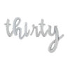 Thirty -14” Silver Script Letter Balloons – Inflate with Air