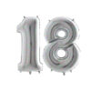 40" Holographic Foil Number Balloon - Party Decorations (Holographic, Number 18)