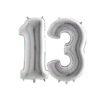 40" Holographic Foil Number Balloon - Party Decorations (Holographic, Number 13)
