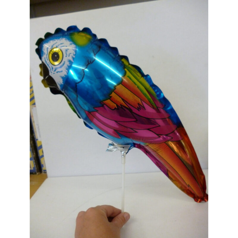 15" Colourful Parrot Shaped Mini Foil Balloon