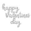 14" Silver Script Foil Valentines Balloon Message, Happy Valentines Day Decorations