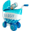 40" Its A Boy Buggy Shape Balloon - New Baby Balloon - Party Balloon