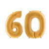 40" Foil Number Balloon - Party Decorations - Assorted Colours & Numbers (Gold, Number 60)