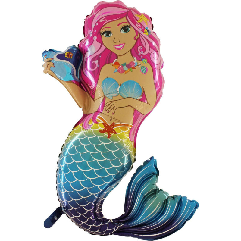 42" Mermaid Party Balloon - Party Decorations