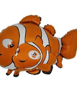 37 Inch Clownfish Character Shaped Foil Balloon