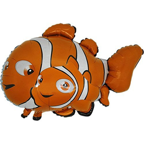 37 Inch Clownfish Character Shaped Foil Balloon - Balloon Shop