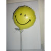 9" Yellow Round Smiley Face Mini Foil Balloon