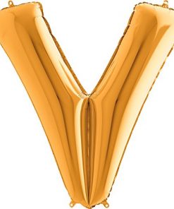 40" Gold Foil Letter Balloon - Party Decorations - V