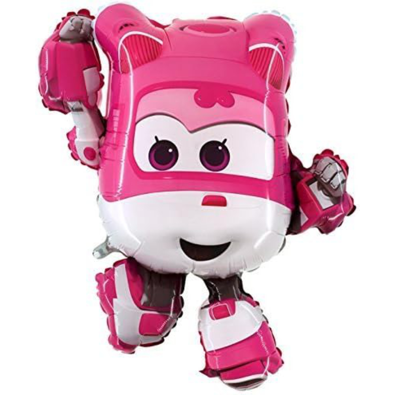 34" Dizzy The Pink Super Wings Foil Balloon - Birthday Party Balloons - Party Supplies