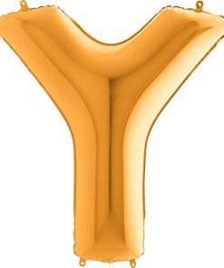 40" Gold Foil Letter Balloon - Party Decorations - Y