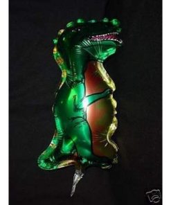 12" Dinosaur Shaped Mini Foil Balloon with Cup and Stick