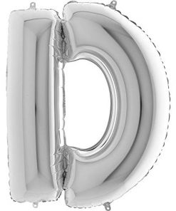 40" Silver Foil Letter Balloon - Party Decorations - D