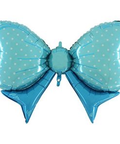 40" Blue Bow Shape Balloon - Baby Balloons - Party Balloon
