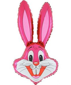 37" Rabbit Shaped Balloon In Pink Available - Easter Balloons
