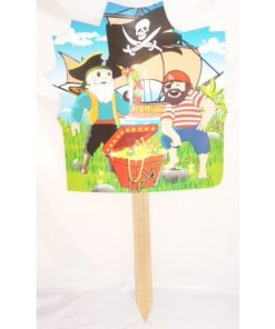 63cm Pirate Party Garden Sign - Kids Party Supplies - Party Accessories