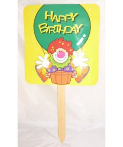 63cm Happy Birthday Clown Garden Sign - Birthday Party Supplies - Party Accessories