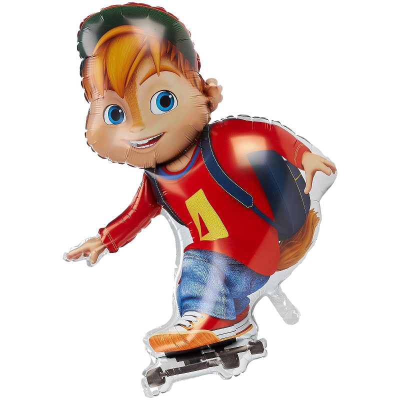 39" Alvin Skateboarding Foil Balloon - Alvin and the Chipmunks