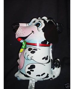 12" Spotty Dog Mini Foil Balloon with Cup and Stick