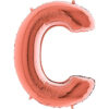 40" Rose Gold Foil Letter Balloon - Party Decorations - C