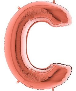 40" Rose Gold Foil Letter Balloon - Party Decorations - C