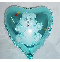 7" Bedtime Bear CareBears Mini Foil Balloon with Cup and Stick