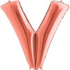 40" Rose Gold Foil Letter Balloon - Party Decorations - V
