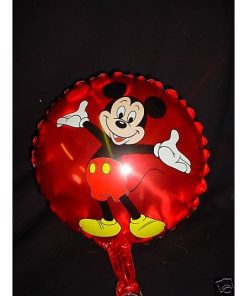 7" Red Mickey Mouse Character Mini Foil Balloon with Cup and Stick
