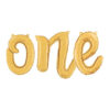 One -14” Gold Script Letter Balloons – Inflate with Air