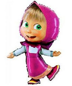 3 x Masha Pose Foil Balloon Shape 41 " x 27"/104 cm x 68 cm