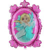 Pack of 3 29" Blue Princess Tiffany Mirror Foil Balloon in Pink
