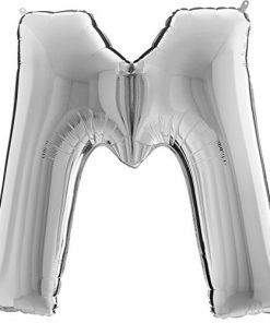 40" Silver Foil Letter Balloon - Party Decorations - M