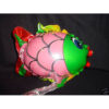 9" Fish Shaped Mini Foil Balloon with Cup and Stick