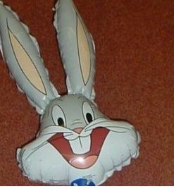 15" Bugs Bunny Shaped Mini Foil Balloon