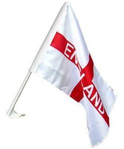 Pack Of 24 - St George England Waving Flag - Fabric Flag - 18" x 11" Flag Size -Cricket World Cup - Wholesale