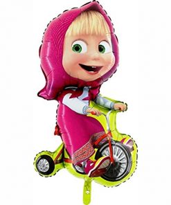3 x Masha Biking Foil Balloon Shape 39"/ 99 cm
