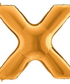 40" Gold Foil Letter Balloon - Party Decorations - X